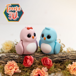 Paire d'oiseaux d'amoureux